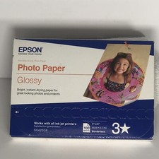 NEW Epson Boarderless 4x6 Premium Glossy Photo Paper 100 Sheet Box S042038 picture