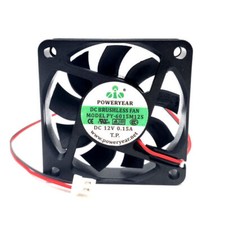 1PC  2-wire chassis cooling fan PY-6015M12S 12V 0.15A 6015 6CM  picture