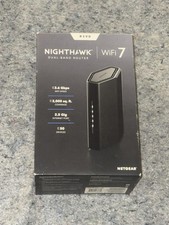 NETGEAR RS90 Nighthawk WiFi 7 Dual-Band Router Black Gigabit 1000 Mbps LAN picture