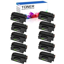 10PK Q7553X 53X Toner Cartridge Fits For HP Laserjet P2015dn P2015n M2727NF MFP picture
