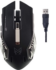 Gaming Mouse Mechanical GM88A Wired RGB Flowing Backlit light - Black picture
