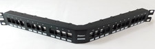 NKFPA24 Panduit NetKey Patch Panel, Angled, 24-Port, Black - USED - NO BLEMISHES picture