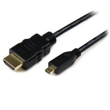 Startech Hdmiadmm3 3Ft Micro Hdmi To Cable Uhd 4K 30Hz Converter Cord M/M picture