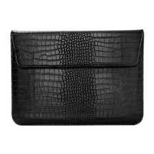MOSISO Laptop Case, Sleeve, Crocodile Grain PU Leather 13 inch, Black picture