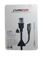 Chanzon Polarized AC Power Cord 1-15P IEC320C7 10Ft BRAND NEW picture