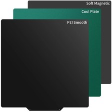 Upgraded Thicker Cool Plate & PEI Build Plate with Magnetic Sticker for Qidi Plu picture