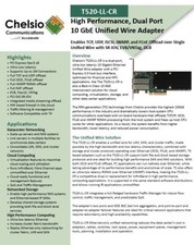 Chelsio T520-LL-CR 2-Port SFP+ 10GbE PCIe Unified Wire Adapter 110-1167-50 picture