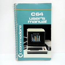Commodore C64 Users Manual Softcover Spiralbound Book Vintage Video Game picture