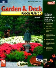 GARDEN & DECK by IMSI  FLOOR PLAN 3D.NEW RETAIL BOX FROM OLD STOCK FAST SHIPPING picture