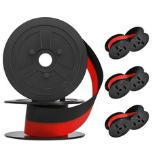 4 Pack Sharp EL-1197PIII Calculator Ink Ribbon, Red/Black Red picture
