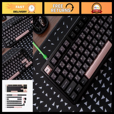 164 Keys PBT Doubleshot Cherry Profile Translucent Black Sakura Keycap Set picture