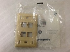 LOT OF 5 CommScope Systimax M14L-246 Ivory Ethernat Plate. OPEN BOX. picture