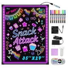 LED Message Writing Board 35x27, Illuminated Menu Sign for Business picture