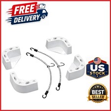 White Cooler Mounting Kit for Boats Fits All Sizes with Brackets and Straps picture