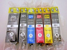 6PK PGI220 CLI221 Ink Cartridge for Canon Pixma iP4680 MP990 MP980 MX870 MX860 picture