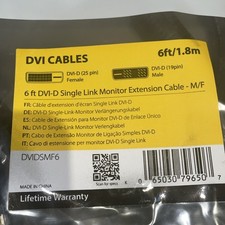10-StarTech DVIDSMF6 6 ft DVI-D Single Link Monitor Extension Cable - M/F picture