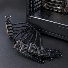 Cable-to-Board Storage Kit with PCIe x16 Host Card and Four-Way Layout picture