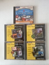 Brøderbund The Print Shop Photo Folios 5 pc. CD-ROM Lot VERY GOOD CONDITION picture