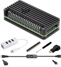 Kit Carcasa de Aluminio para Pi Zero Pin Header Hub OTG Adaptador HDMI Switch picture
