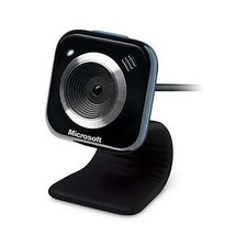 Microsoft LifeCam VX-5000 1.3MP 4X Digital Zoom USB 2.0 Webcam Built-in Mic Blue picture