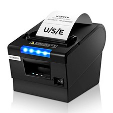 MUNBYN P068 Thermal Receipt Printer 80mm POS Printer USB Serial Ethernet picture