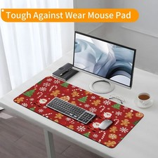 1pc Christmas Gingerbread for Man Candy Cane Snowflake Mouse Pad Sweat Resista picture