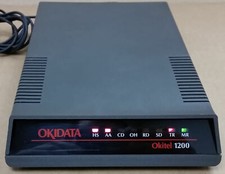 Vintage Okidata PC12P Okitel 1200 External Modem, Complete in Original Box picture