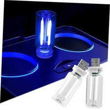 2 PCS Car USB Night Light Bulb, Touch Dimmable Car Interior Ambient blue picture