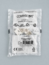 Lot of 17  CommScope Cat6 RJ45 Modular Jacks White | CC0020883/1 picture