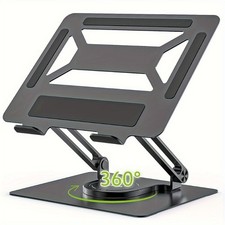 Laptop Stand Adjustable 360 Swivel Base Foldable Ergonomic Riser for up to 17