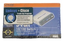CISCO Linksys SD205 5-Port 10/100 Network Switch w/ Power Supply. New & Sealed picture
