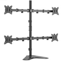 Quad Monitor Stand, Fully Adjustable Stacked 4 Screen Desk Mount for 17 to 32... picture