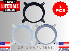140mm to 120mm Fan Adapter Flow Converter PC Mod Custom Panel Hose Mount Flange picture