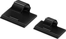 100PCS Cable Clips Black,  Upgraded Wire Clips Adhesive with 50PCS Small Size & picture