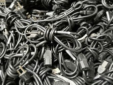 Lot of 100 3-Prong Power Cables 6FT PC, Printer Power Cord picture