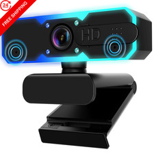 NBPOWER 1080P 60FPS Streaming Camera Webcam with Microphone and Fill Black picture