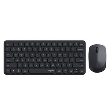 RAPOO 9010M Wireless Keyboard Mouse Set Bluetooth 2.4GHz Silent Black picture