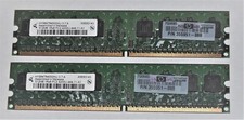 512MB MEMORY HYS64T64000HU 1Rx8 PC2 4200U PAIR CHIPS picture