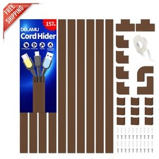 Self-Adhesive 157in Cord Concealer - Safe & Simple Solution for Neat Spaces picture
