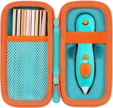 Aenllosi Storage Case for 3Doodler Start+Essentials, Green+Orange Zipper picture
