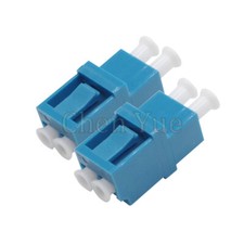 50pcs Fiber LC UPC SM Duplex Ordinary Adapter Optical Fiber Connector Flange picture