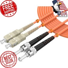 lidkew SC/UPC to ST/UPC Fiber Patch Cable OM1 Multimode Duplex 62.5/125μm 10M... picture