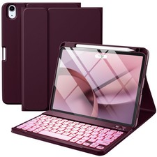 Backlit Keyboard Compatible w/ IPad Air 11 Inch/Air 5th 4th Generation Harvopu picture