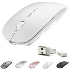 Rechargeable Bluetooth 5.2/3.0/TypeC/USB2.4G Mouse for MacBook/MacBook air/Pr... picture