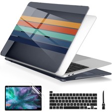 Batianda AstroGrid Case for MacBook Pro 13 inch 2022 2020, Retro Stripe picture