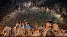 Landscape nature milky way Custom Gaming Mat Desk picture