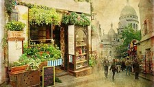 Landscape cityscape architecture town square europe Custom Gaming Mat Desk picture