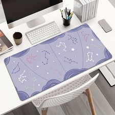 1pc Pastel Constellation Starry Sky Mouse Pad, Celestial Astrology Desk Mat, L picture