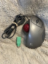 Logitech T-BB18 TrackMan Wheel USB Trackball Mouse w/ Scroll 804360-1000 WORKING picture