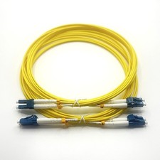 [2pcs] 1M‑20M LC UPC to LC UPC Duplex OS2 LSZH Single Mode Fiber Patch Cord FTTH picture